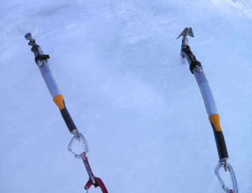 Ice tools (ice axe) for rock climbing