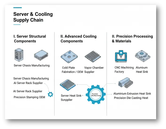 ele-AI server precision cnc machining